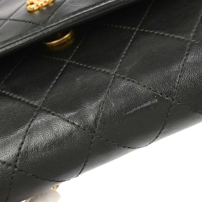 Chanel Black Lambskin Shoulder Bag
