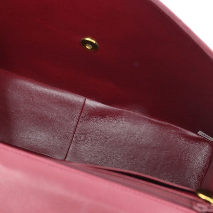 Chanel 1991-1994 Bordeaux Lambskin Maxi Classic Flap Shoulder Bag