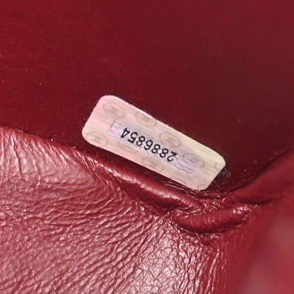 Chanel 1991-1994 Bordeaux Lambskin Maxi Classic Flap Shoulder Bag