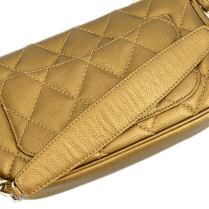 Chanel Gold Caviar Fringe Handbag