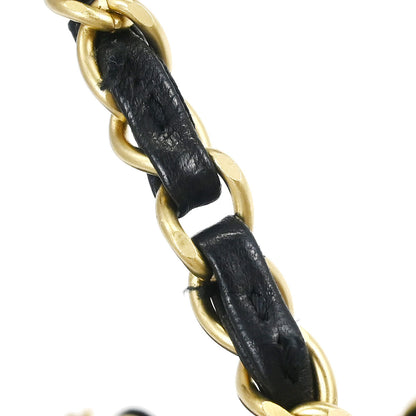 Chanel Navy Canvas Icon Medium Classic Double Flap Shoulder Bag