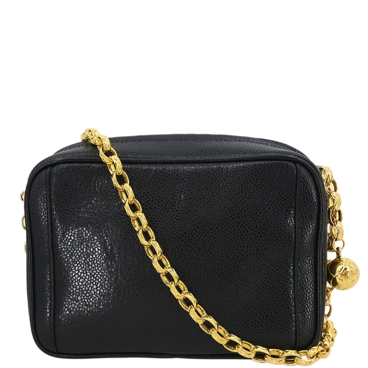 Chanel Black Caviar Camera Bag Mini