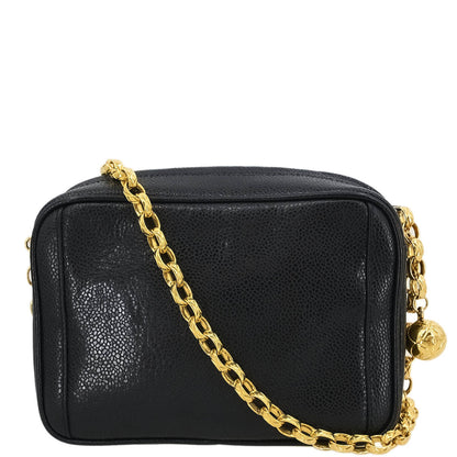 Chanel Black Caviar Camera Bag Mini