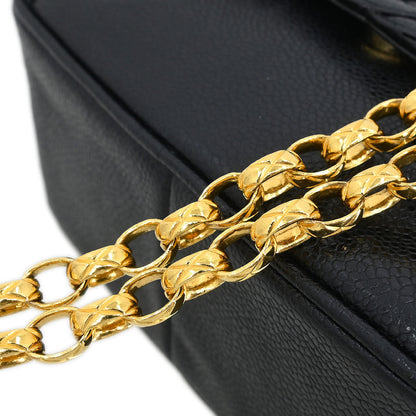 Chanel Black Caviar Camera Bag Mini