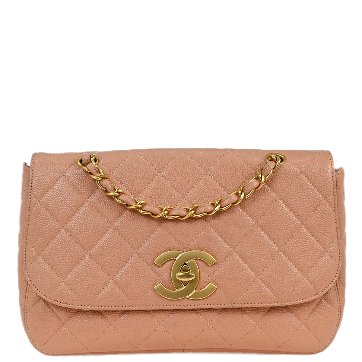Chanel Pink Caviar Shoulder Bag