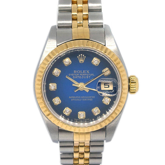 Rolex Oyster Perpetual Datejust 26mm Ref.79173 Watch SS 18K Diamond