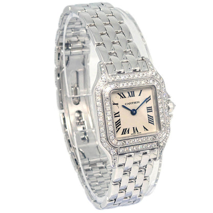 Cartier Panthere SM Ref.1660 Quartz Watch 18KWG Diamond