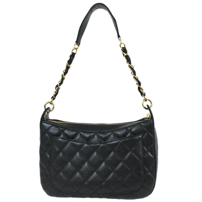 Chanel Black Caviar  Hobo Handbag