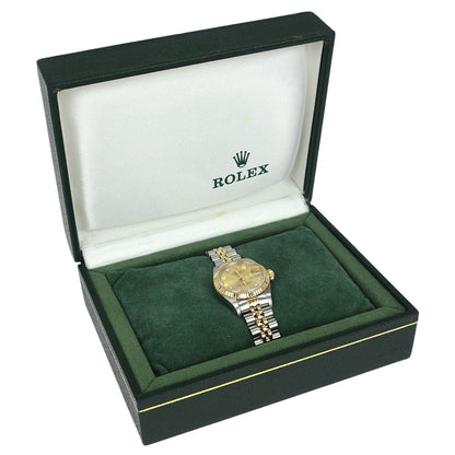 Rolex Oyster Perpetual Datejust 26mm Ref.69173G Watch 18KYG SS Diamond