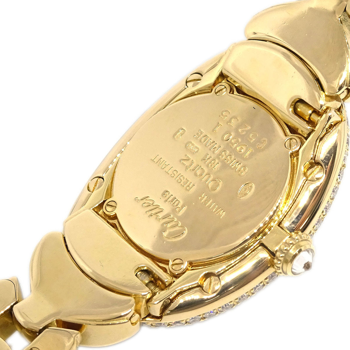 Cartier Baignoire Ref.1950 Quartz Watch 18KYG Diamond