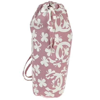 Chanel Pink Canvas Drawstring Shoulder Bag
