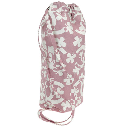 Chanel Pink Canvas Drawstring Shoulder Bag