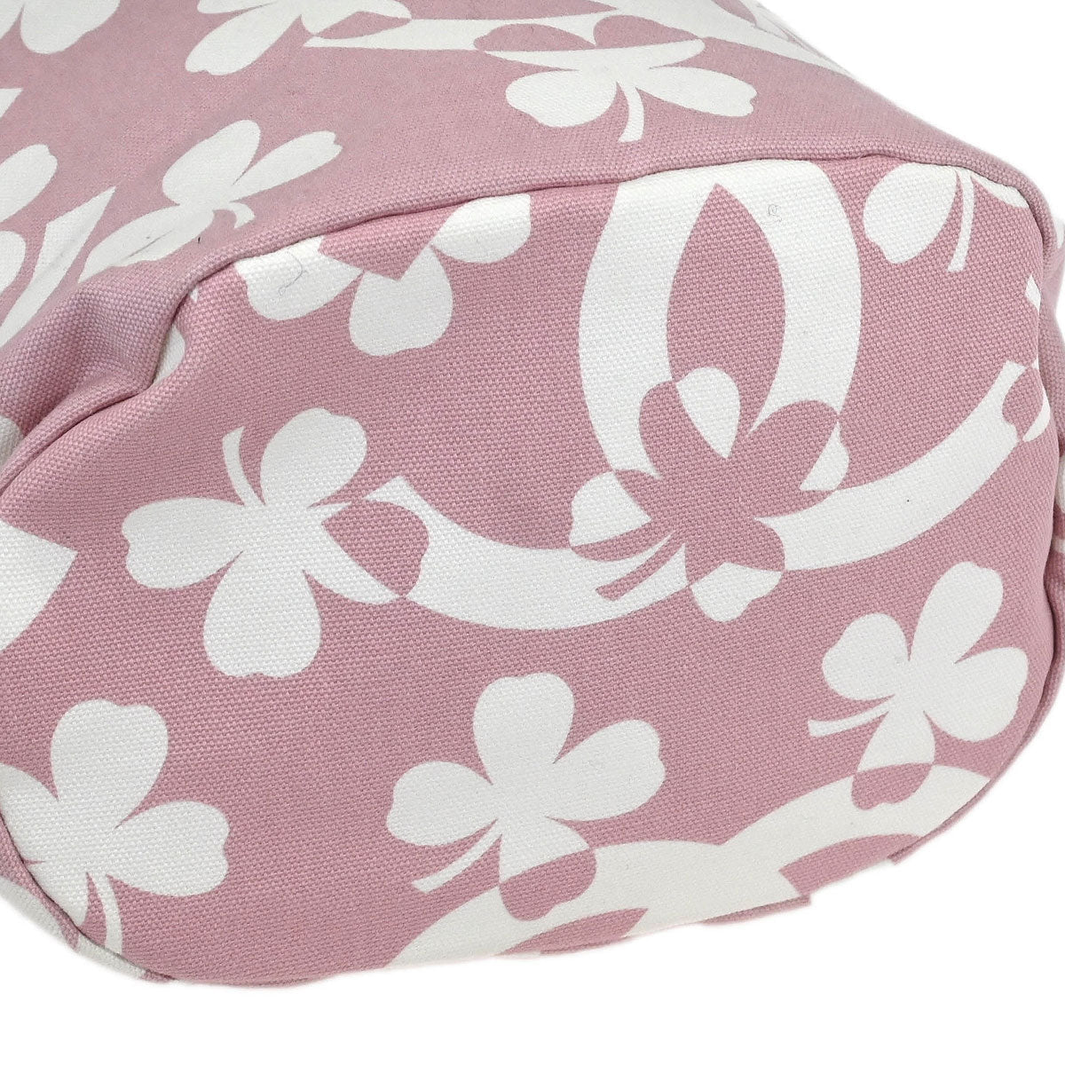 Chanel Pink Canvas Drawstring Shoulder Bag