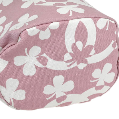 Chanel Pink Canvas Drawstring Shoulder Bag