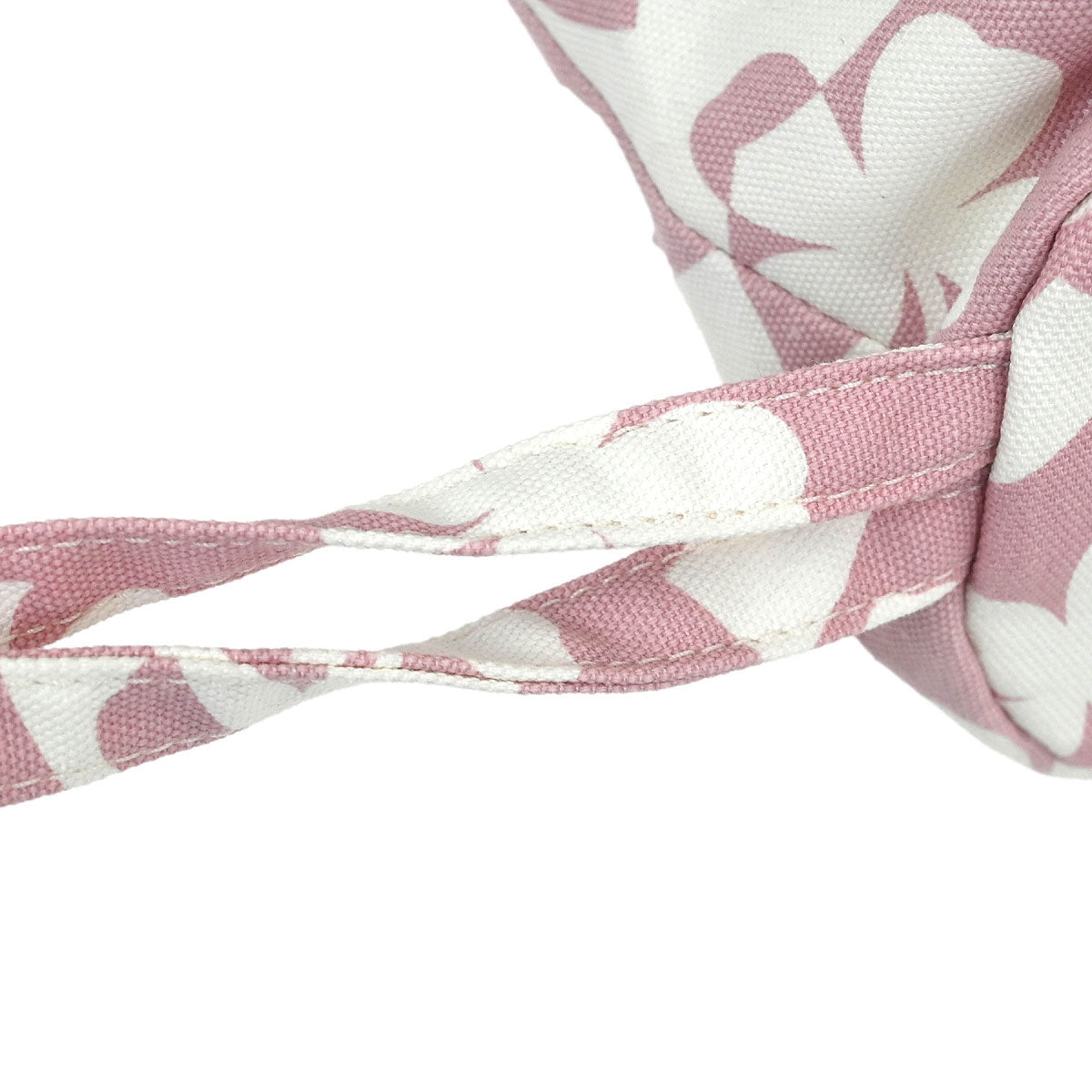 Chanel Pink Canvas Drawstring Shoulder Bag