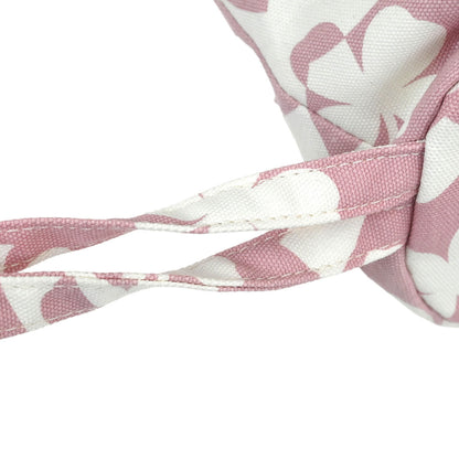 Chanel Pink Canvas Drawstring Shoulder Bag