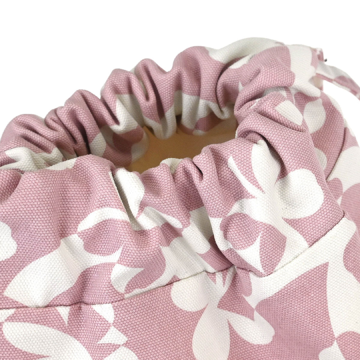 Chanel Pink Canvas Drawstring Shoulder Bag