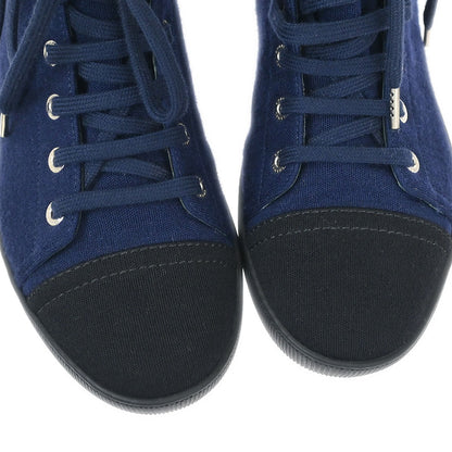 Chanel * Navy Sneakers Shoes T G30136 #36
