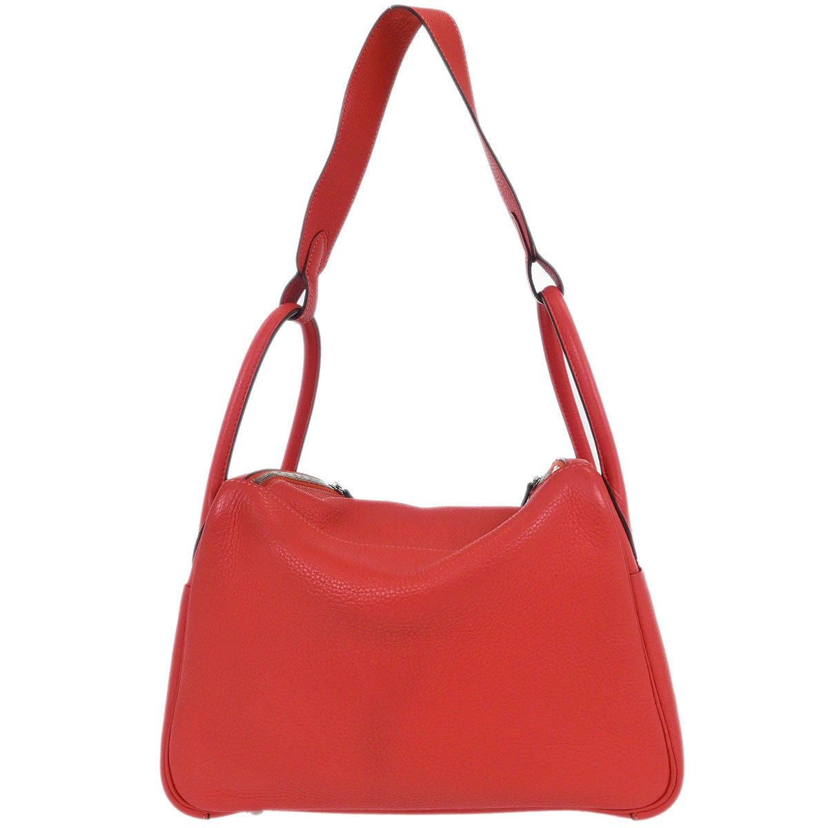 Hermes Bougainvillier Taurillon Clemence Lindy 30 Shoulder Bag