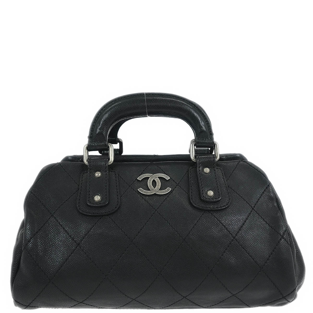 Chanel 2005-2006 Black Caviar Wild Stitch Handbag