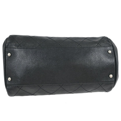 Chanel 2005-2006 Black Caviar Wild Stitch Handbag