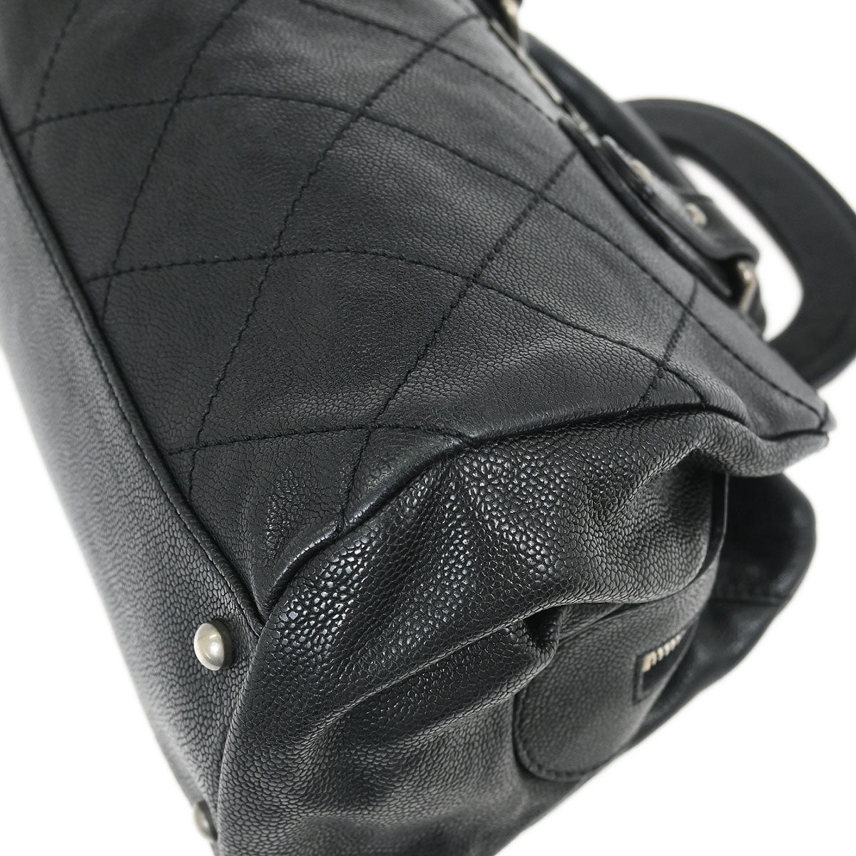 Chanel 2005-2006 Black Caviar Wild Stitch Handbag