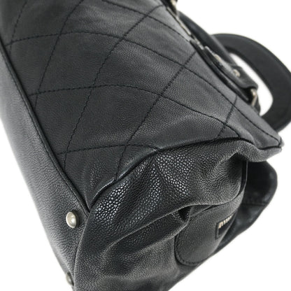 Chanel 2005-2006 Black Caviar Wild Stitch Handbag