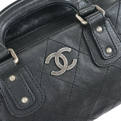 Chanel 2005-2006 Black Caviar Wild Stitch Handbag