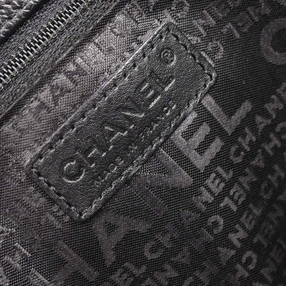 Chanel Black Caviar Choco Bar Tote Handbag