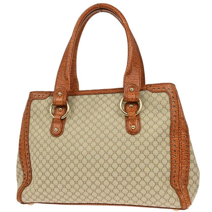 Celine * Beige Canvas Macadam Tote Handbag