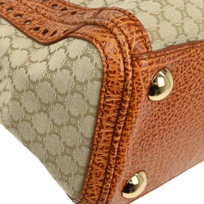 Celine * Beige Canvas Macadam Tote Handbag
