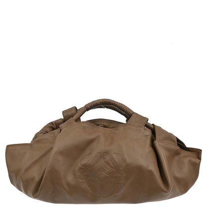 Loewe Brown Lambskin Nappa Aire Tote Handbag