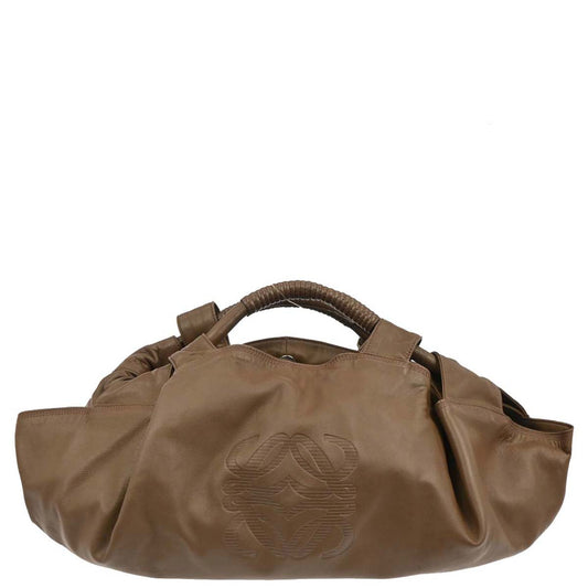 Loewe Brown Lambskin Nappa Aire Tote Handbag
