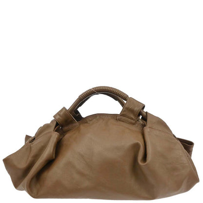 Loewe Brown Lambskin Nappa Aire Tote Handbag