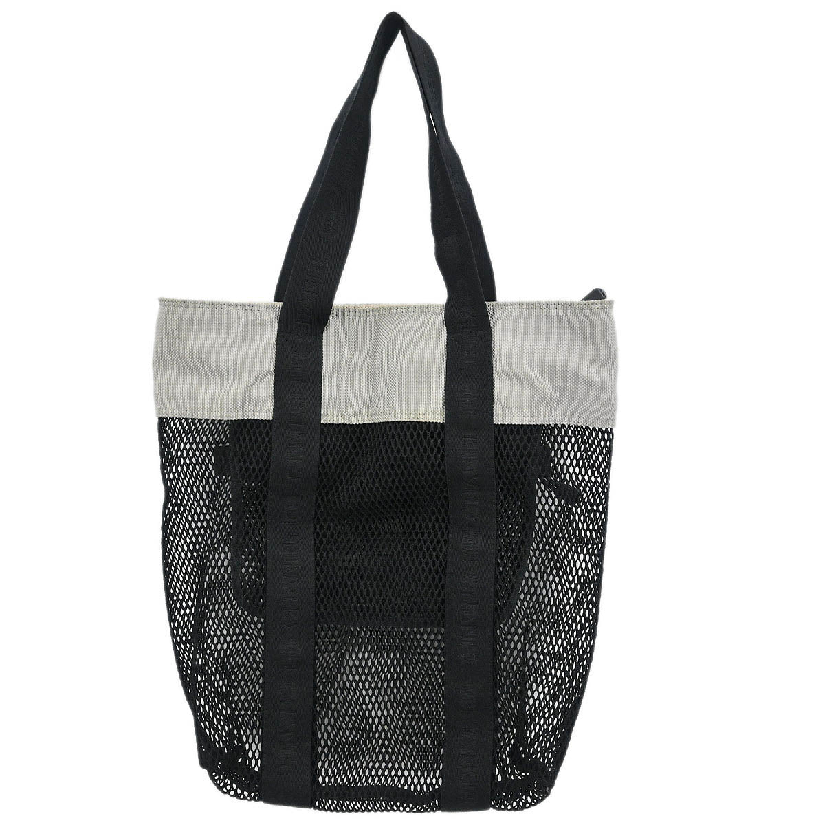 Chanel Black Nylon Sport Line Mesh Tote Handbag