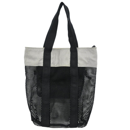 Chanel Black Nylon Sport Line Mesh Tote Handbag