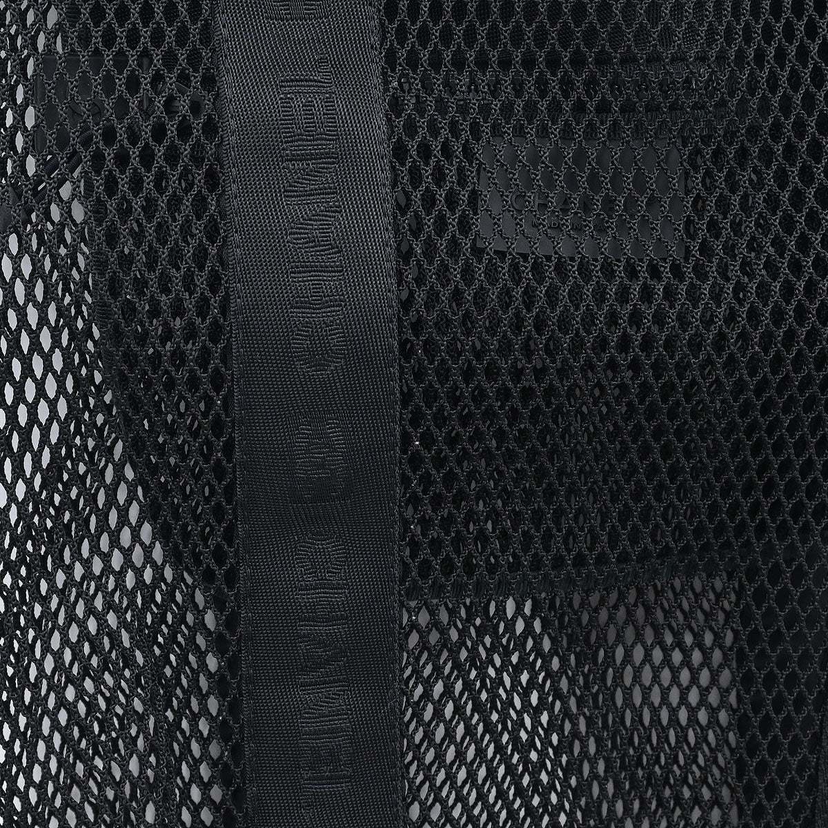 Chanel Black Nylon Sport Line Mesh Tote Handbag