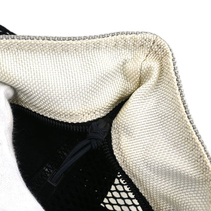 Chanel Black Nylon Sport Line Mesh Tote Handbag