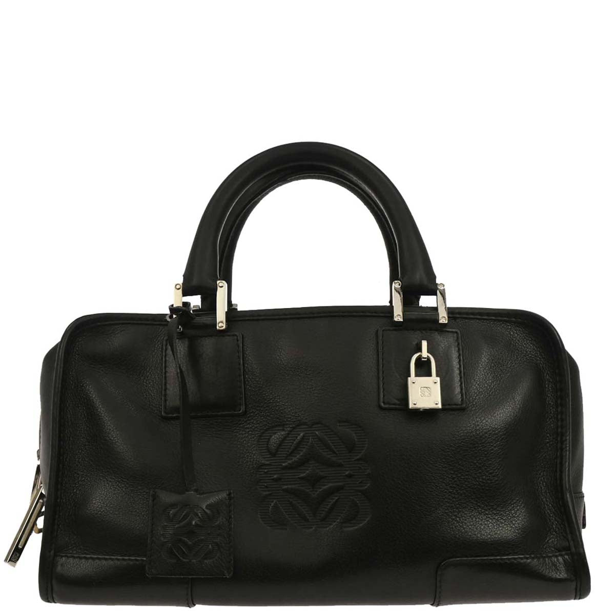 Loewe Black Leather Amazona 28 Handbag