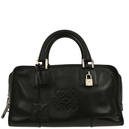 Loewe Black Leather Amazona 28 Handbag