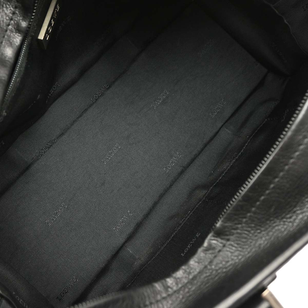 Loewe Black Leather Amazona 28 Handbag