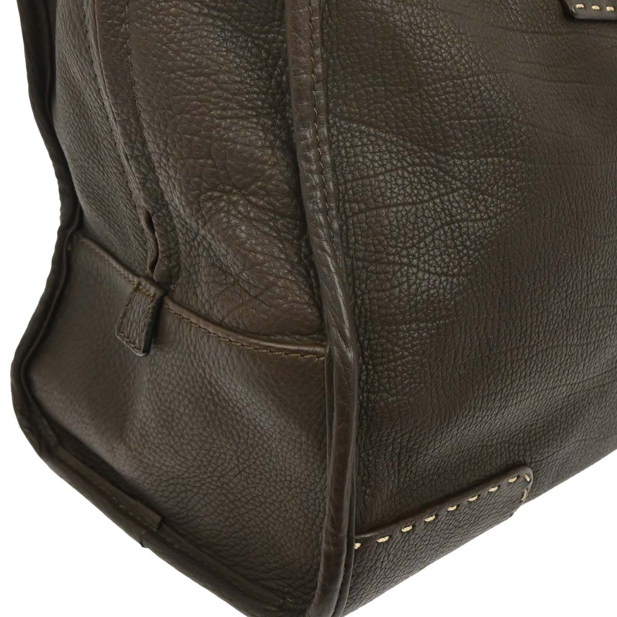 Loewe Brown Leather Amazona 36 Handbag