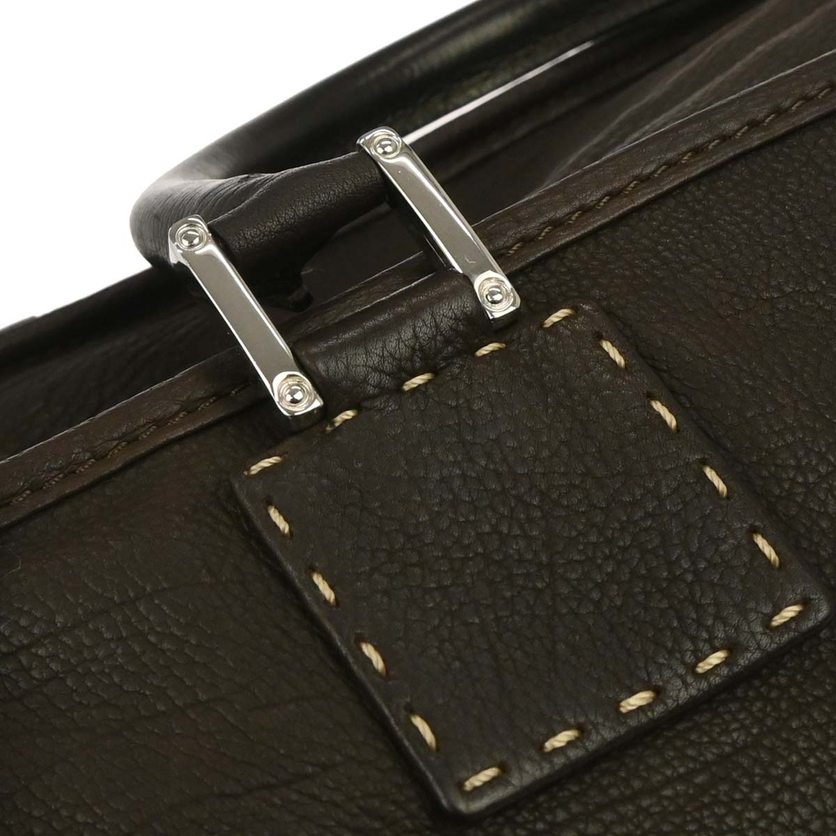 Loewe Brown Leather Amazona 36 Handbag