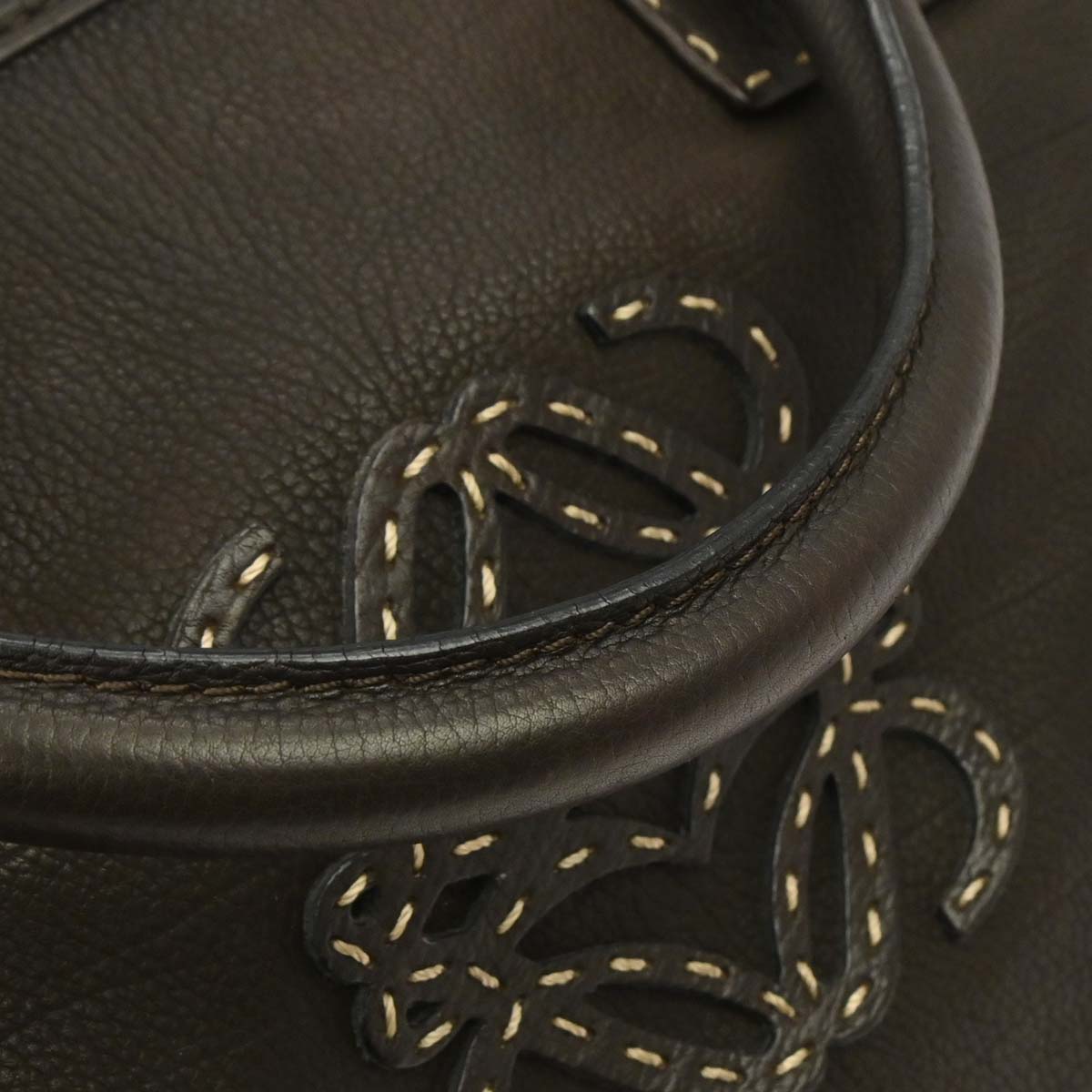 Loewe Brown Leather Amazona 36 Handbag