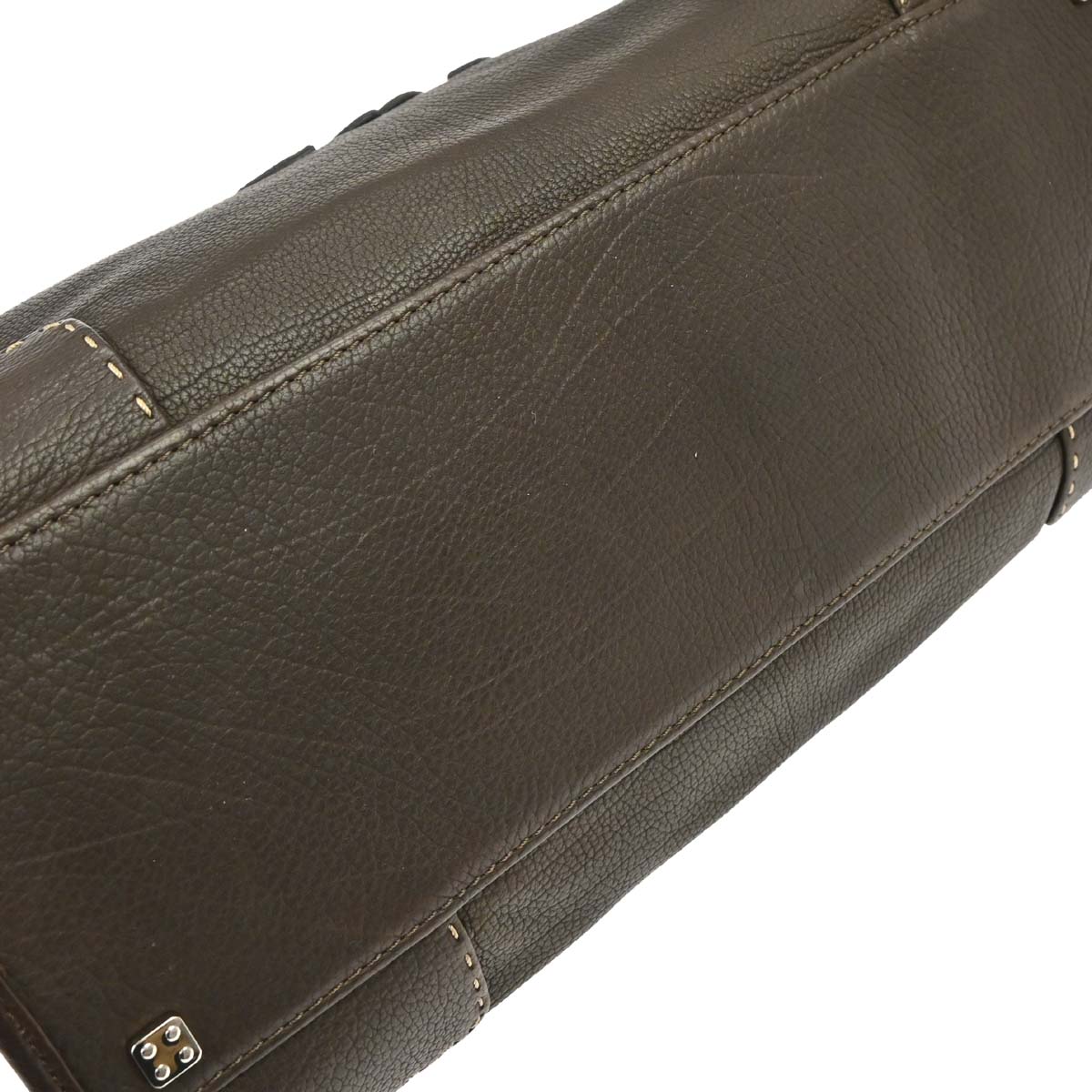 Loewe Brown Leather Amazona 36 Handbag