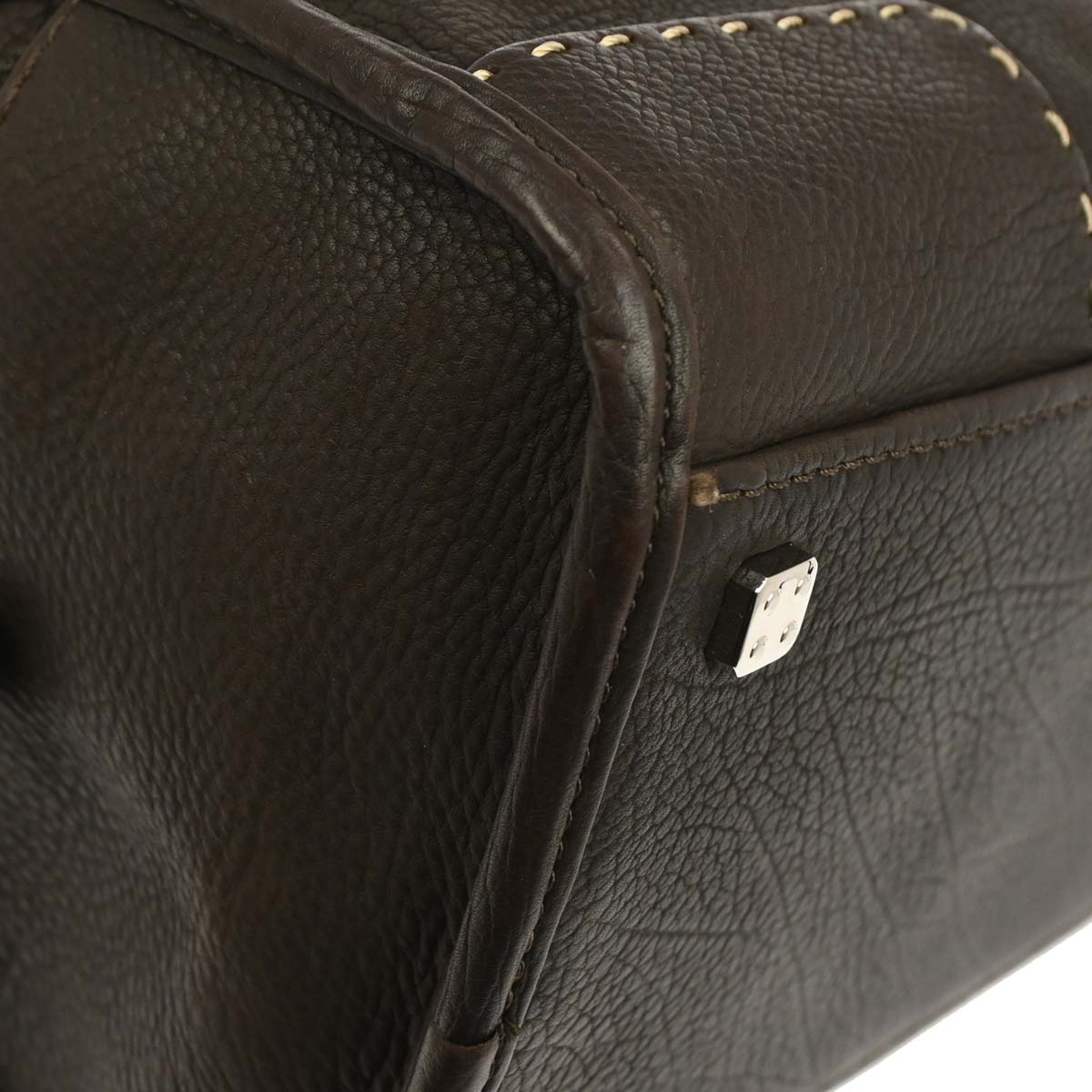 Loewe Brown Leather Amazona 36 Handbag