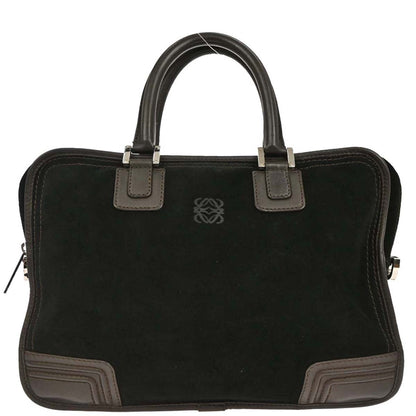 Loewe Black Suede Amazona Handbag