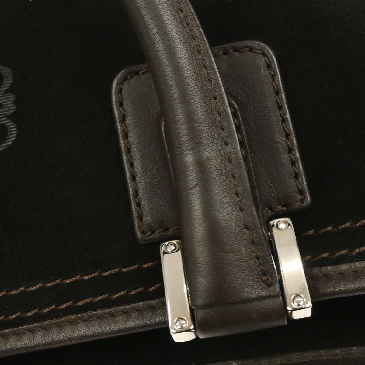 Loewe Black Suede Amazona Handbag