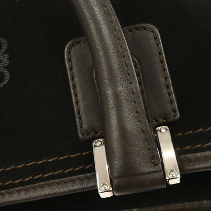 Loewe Black Suede Amazona Handbag