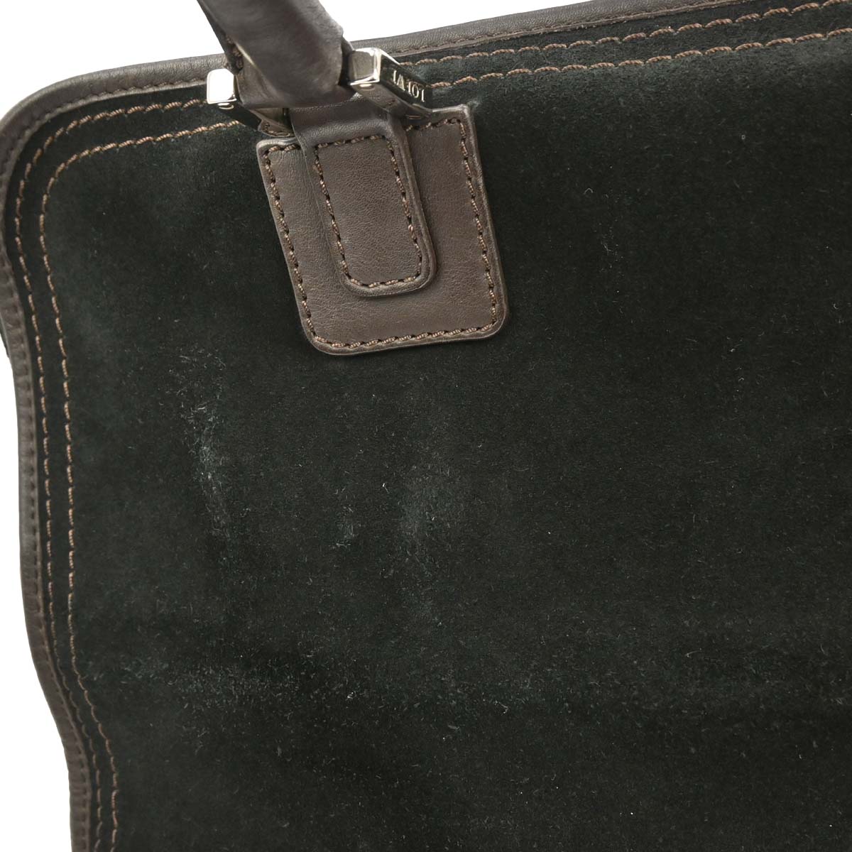 Loewe Black Suede Amazona Handbag